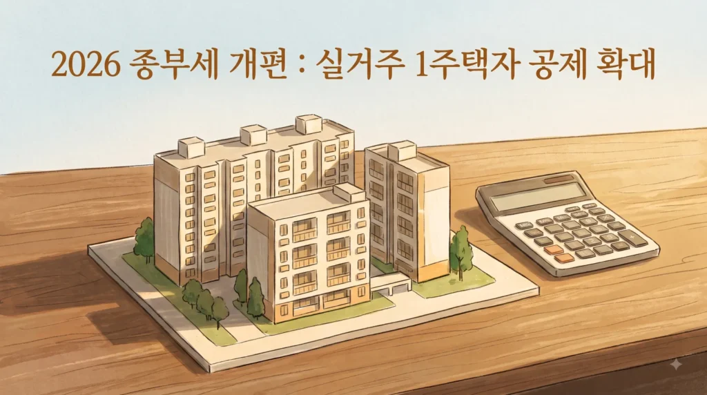 종부세 개편 2026, 실거주 1주택 공제 14억…20억 미만은 빠집니다