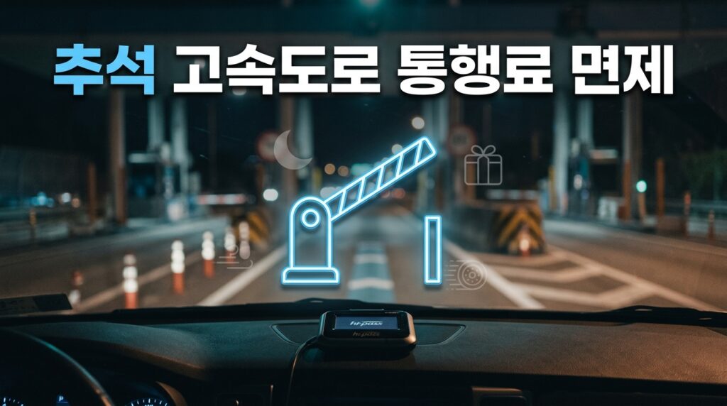 추석 고속도로 통행료 면제 9월 24~27일, KTX·숙박쿠폰까지