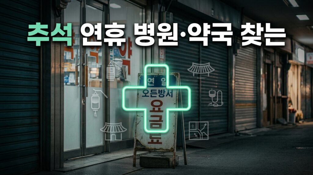 추석 연휴 병원·약국 찾는 법과 공휴일 진료비 가산 30%